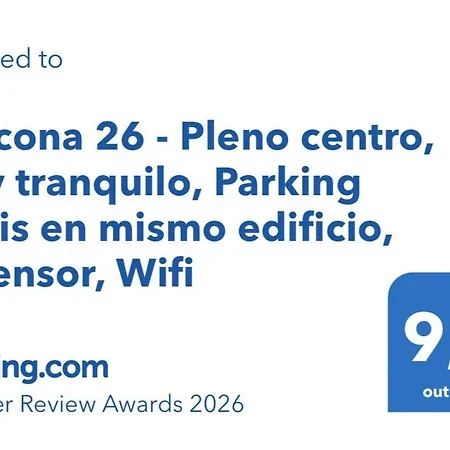 شقة Gascona 26 - Pleno Centro, Muy Tranquilo, Parking Gratis En Mismo Edificio, Ascensor, Wifi